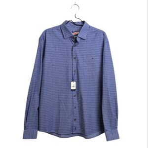 NWT Johnnie-O Finley Hangin'Out Button Down Shirt Long Sleeve Laguna Blue XL